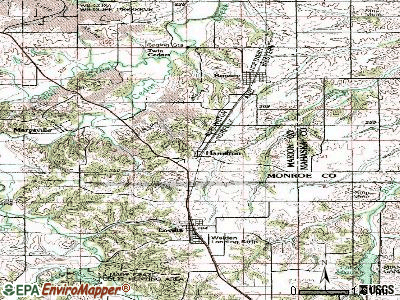 Hamilton topographic map