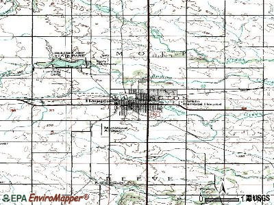 Hampton topographic map