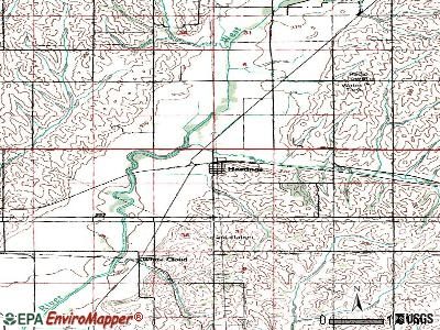 Hastings topographic map