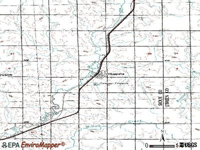 Hospers topographic map