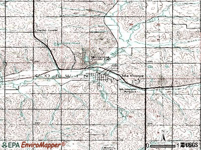 Ida Grove topographic map