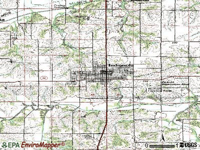 Indianola topographic map