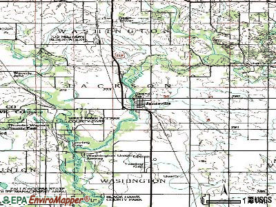 Janesville topographic map