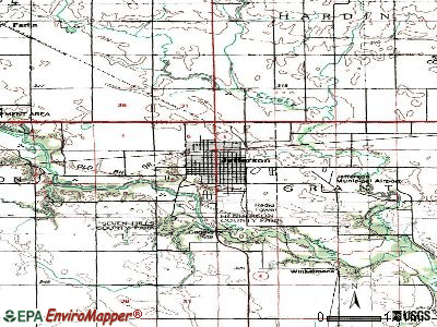 Jefferson topographic map