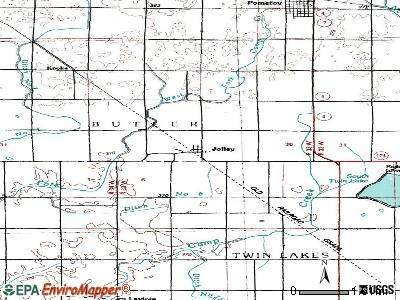 Jolley topographic map