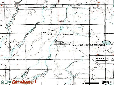 Kanawha topographic map