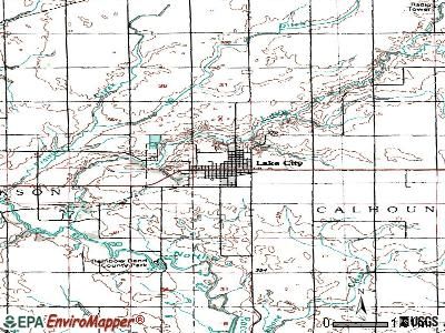 Lake City topographic map