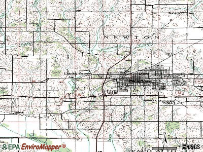 Lambs Grove topographic map