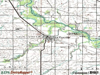 La Porte City topographic map