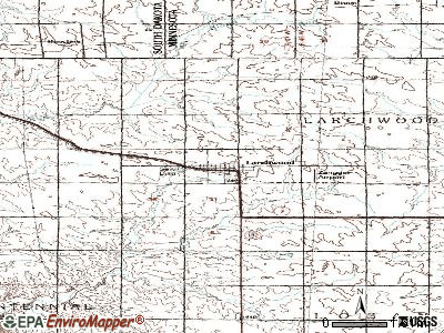 Larchwood topographic map