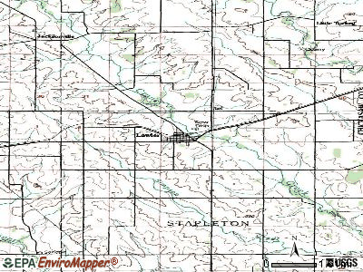 Lawler topographic map