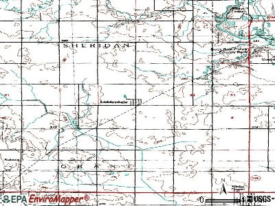 Lidderdale topographic map