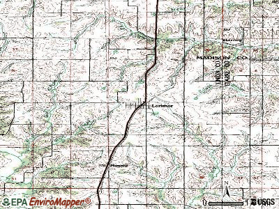 Lorimor topographic map