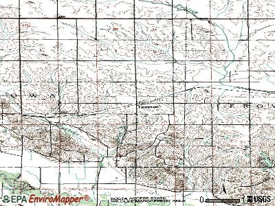 Luzerne topographic map