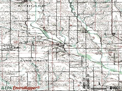 Lynnville topographic map