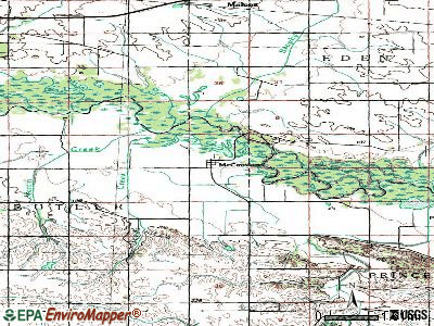McCausland topographic map