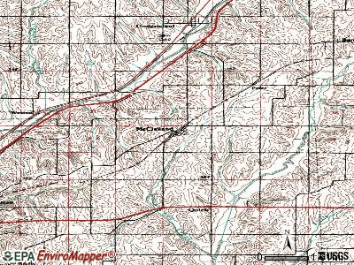 McClelland topographic map