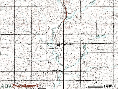 Maurice topographic map