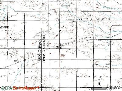 Meservey topographic map