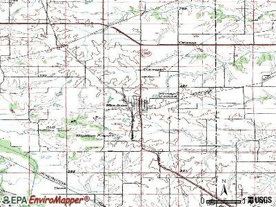 Moulton topographic map