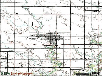 Nevada topographic map