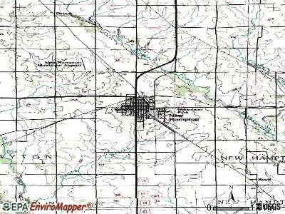 New Hampton topographic map