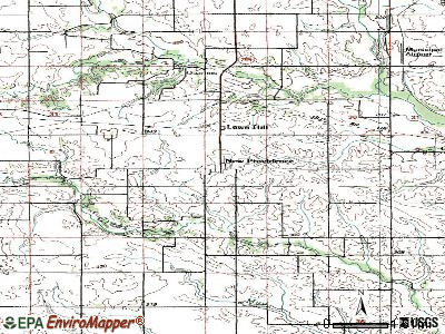 New Providence topographic map