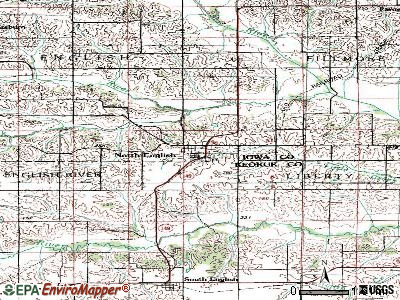 North English topographic map