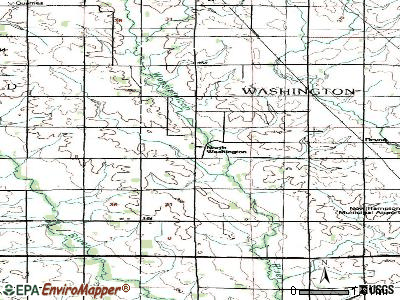 North Washington topographic map