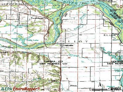 Oakville topographic map