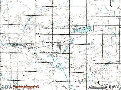 Ocheyedan topographic map