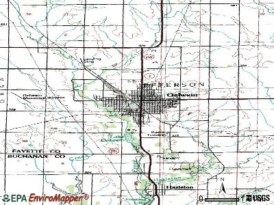 Oelwein topographic map