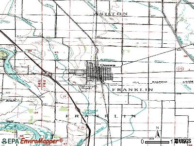 Onawa topographic map