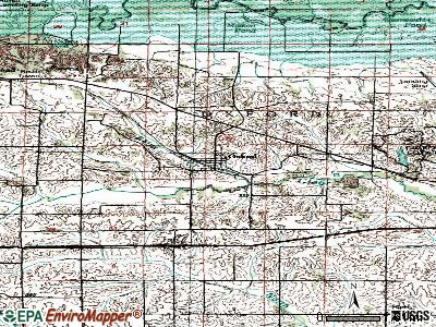 Oxford topographic map