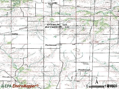 Packwood topographic map