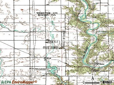 Pilot Mound topographic map