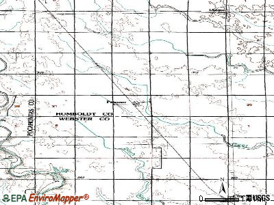 Pioneer topographic map
