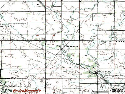 Plymouth topographic map