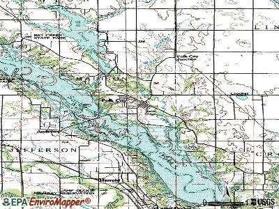 Polk City topographic map