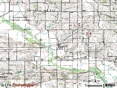 Reasnor topographic map
