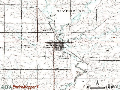 Rock Rapids topographic map