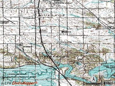 Shueyville topographic map
