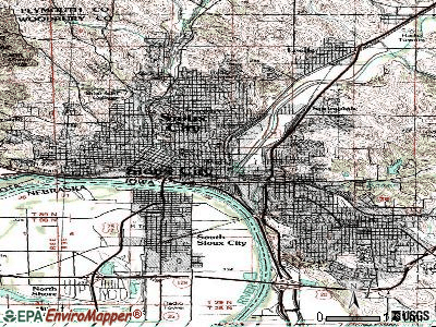 Sioux City topographic map