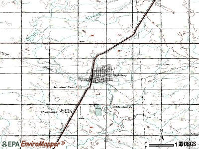 Sioux Rapids topographic map