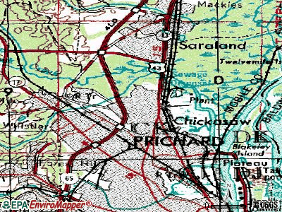 Chickasaw topographic map
