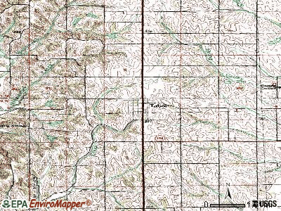Tabor topographic map