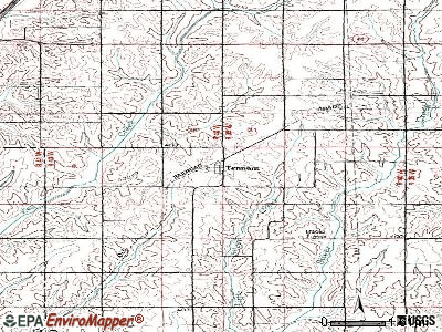 Tennant topographic map