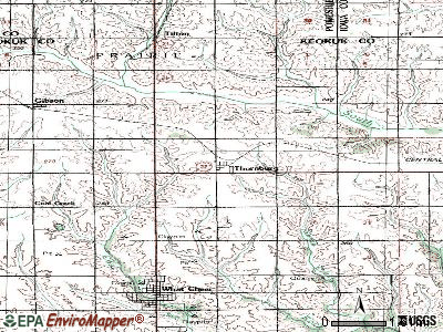Thornburg topographic map