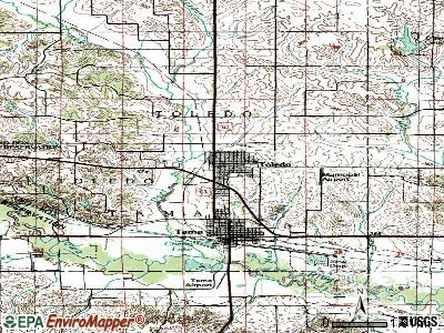 Toledo topographic map