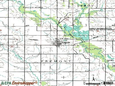 Tripoli topographic map